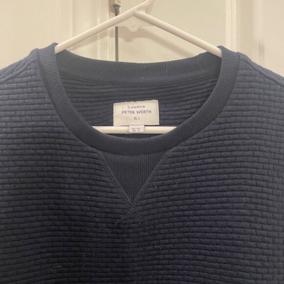 PETER WERTH LONDON, FOXBERRY SWEATSHIRT, NAVY, LARGE - Picture 2 of 4
